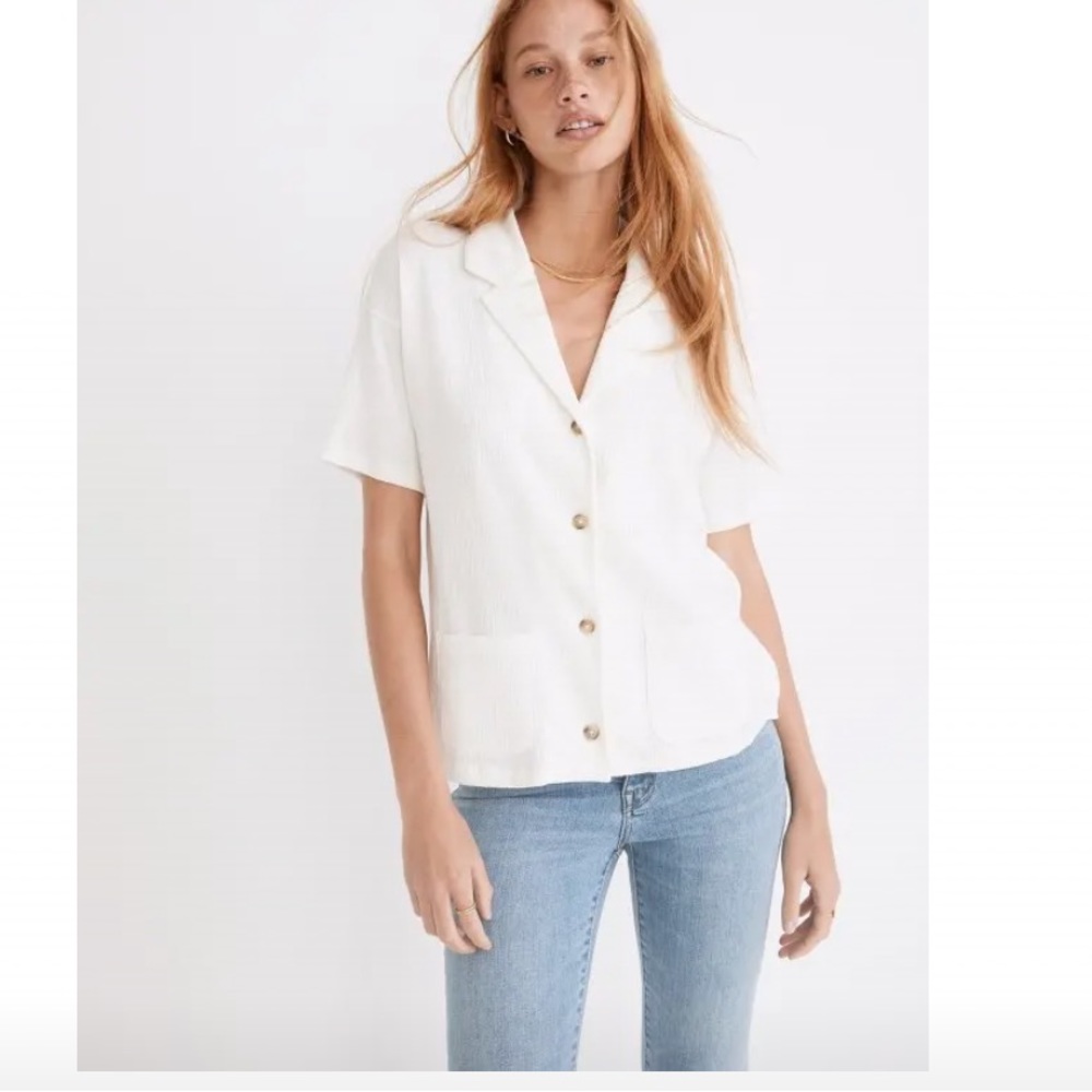 Madewell Knit Lightspun Camp shirt
